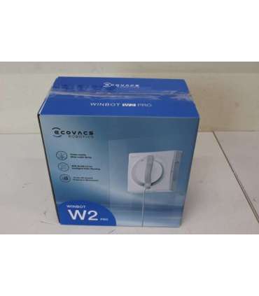 SALE OUT. Ecovacs Window Cleaning Robot WINBOT W2 PRO Corded 2800 Pa White DAMAGED PACKAGING, USED, DIRTY,