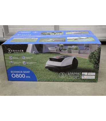 SALE OUT. Ecovacs GOAT O800 RTK Lawn Mower, Robot, Up to 800 m², LiDAR-enhanced RTK navigation, SmartEdge, White |