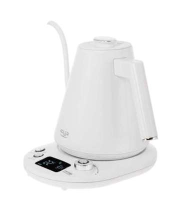 Adler Kettle AD 1349w Electric 1100 W 1 L Stainless Steel 360° rotational base White