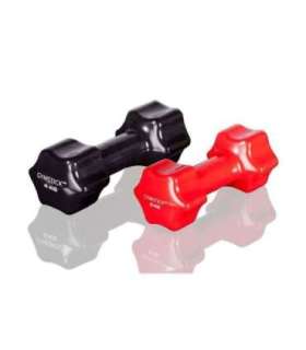 Hantel GYMSTICK Studio dumbbell 3 kg, punane