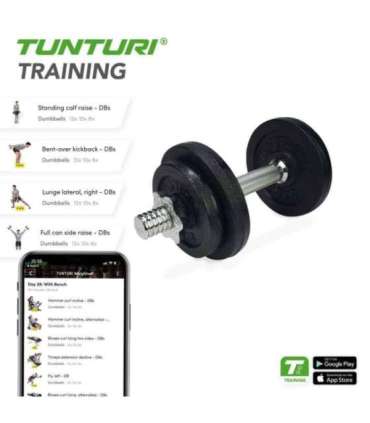 Hantlid TUNTURI Dumbbellset 20kg (2 tk)