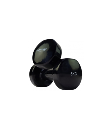 Hantlid TUNTURI Vinyl Dumbbells 2 x 5 kg, must