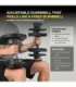 Adjustable dumbbell TUNTURI MX Select MX85 Dumbbell 5.6-38.6 kg, knurled