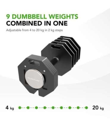 Hantel TUNTURI Rapid Adjustable Dumbbell 20kg