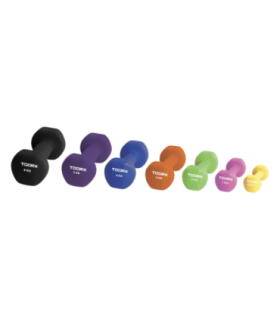 Hantel TOORX Neoprene Dumbbells, lilla, 1 kg