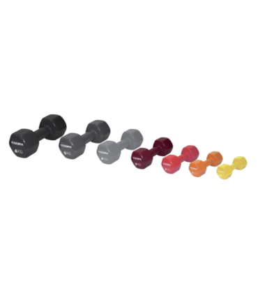 TOORX Vinyl Dumbbell, dark red, 3 kg