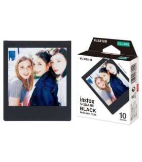 Fujifilm Instax Square Instant Film Black Glossy Quantity 10