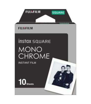 Fujifilm Instax Square Monochrome (10pl) Instant Film 86 x 72 mm Image area: 62 × 62 mm Quantity 10