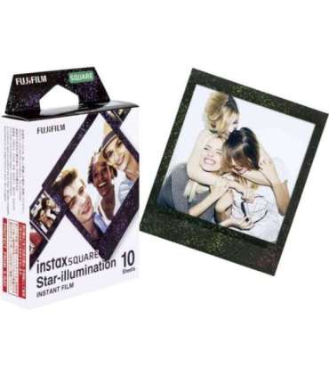Fujifilm Instax Square star Illumination Instant film (10pl) 86 x 72 mm Print Size: 86mm x 72mm, Image size: 62mm