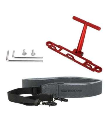 Mount with strap Sunnylife for DJI RC / RC 2 controller (red) ZJ764-R
