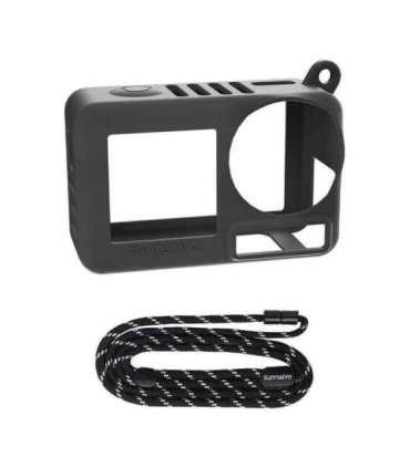 Sunnylife OA5-BHT885-D silicone case with strap for ACTION 5 PRO (black)