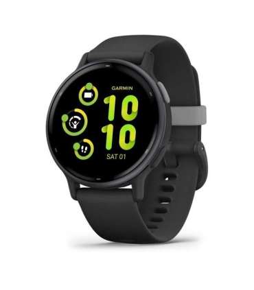 Garmin Vivoactive 5 3.05 cm (1.2") AMOLED 42 mm Digital 390 x 390 pixels Touchscreen Black Wi-Fi GPS (satellite)