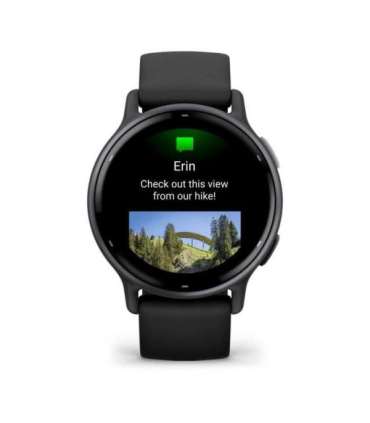 Garmin Vivoactive 5 3.05 cm (1.2") AMOLED 42 mm Digital 390 x 390 pixels Touchscreen Black Wi-Fi GPS (satellite)