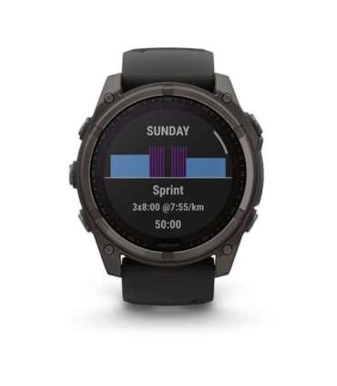 Garmin fenix 8 3.56 cm (1.4") 51 mm Digital 280 x 280 pixels Touchscreen Titanium Wi-Fi GPS (satellite)