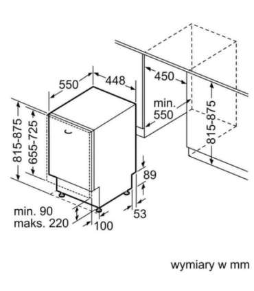 Built-in dishwasher BOSCH SPV4EMX61E