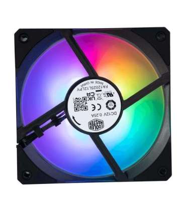 Cooler Master MFZ-M2DN-24NP2-R1 Mobius 120P ARGB, 120 MM, 2400 RPM, 30 dB, 75.2 CFM, Black