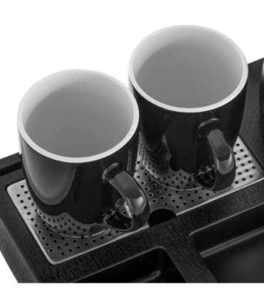 Adler AD 1387 Hotel kettle stainless steel 1 L + tray with cups black