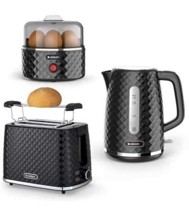 C280C ELDOM Kettle ELLI, capacity 1.7 l, power 2200 W, black, strix, black