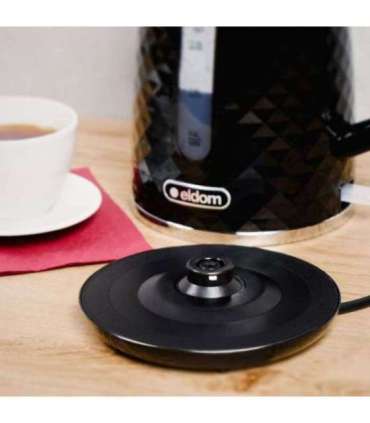 C280C ELDOM Kettle ELLI, capacity 1.7 l, power 2200 W, black, strix, black