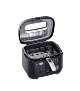 ELDOM Fryer FREET, 2.5 L, 400 g of fries, temperature regulator, removable oil tank, black