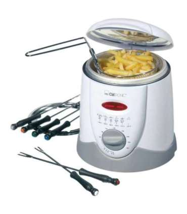 Clatronic FFR 2916 Single 1 L Stand-alone 900 W Deep fryer Grey, White