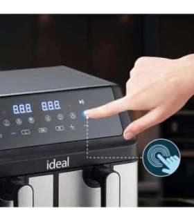 IDEAL Fat-free fryer, double horizontal 9L, 8 functions - including food drying