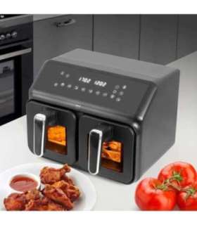 Double fat-free fryer, 2200 W, capacity 8 l, LED display