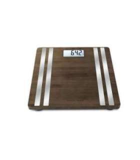 Medisana BS 552 Rectangle Bamboo, Silver Electronic personal scale