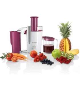 Bosch MES25C0 juice maker Centrifugal juicer 700 W Cherry (fruit), Transparent, White