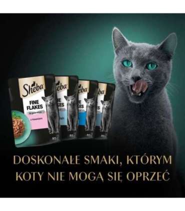 SHEBA Delicacy Fishy Flavours in jelly - wet cat food - 80x 85g