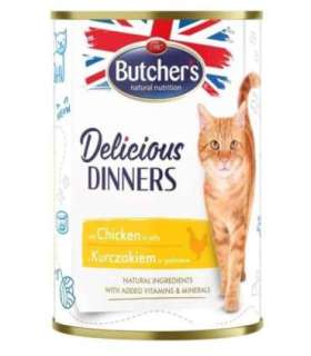 BUTCHER'S Delicious Dinners Chicken Jellied Pieces - wet cat food - 400g