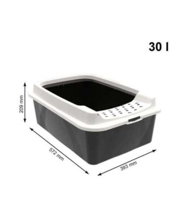 ROTHO Bonnie Eco Black - cat litter box