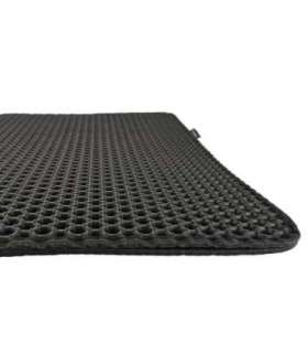 DIAMENTIQ Black rectangle box mat - cat litter tray mat - 45 x 60 cm