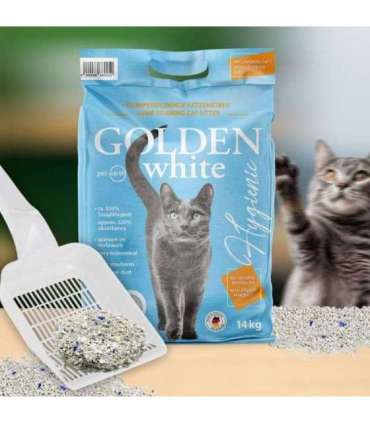 GOLDEN White Hygienic - bentonite litter - 14kg