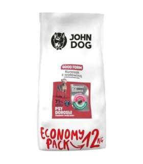JOHN DOG Good Form Adult Chicken with beef - dry dog food - 12 kg