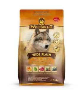 WOLFSBLUT Wide Plain Small breeds Horse with sweet potatoes - dry dog food - 7,5kg