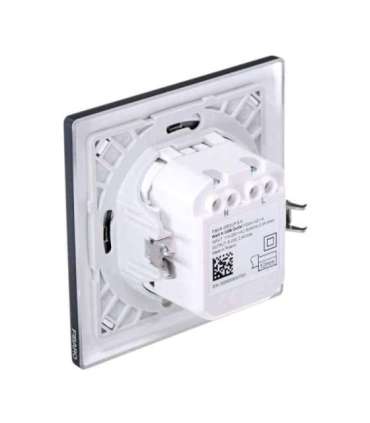 Fibaro FGWU-021-8 socket-outlet 2x USB Black