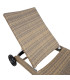 Шезлонг WICKER 73x196x99cм, капучино