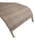 Шезлонг WICKER 73x196x99cм, капучино
