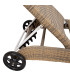 Шезлонг WICKER 73x196x99cм, капучино
