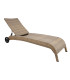 Шезлонг WICKER 73x196x99cм, капучино