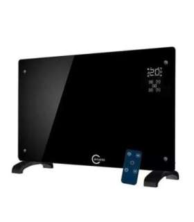 Carruzzo Q20F1 Glass panel heater black