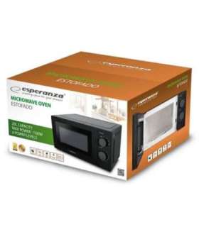 Esperanza ESTOFADO Black Solo microwave Countertop 20 L 700 W