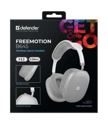 HEADPHONES DEFENDER BLUETOOTH FREEMOTIONB645 GREY