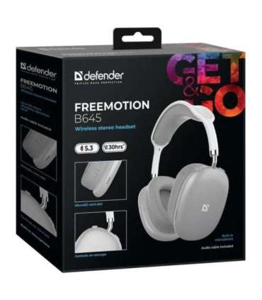 HEADPHONES DEFENDER BLUETOOTH FREEMOTIONB645 GREY