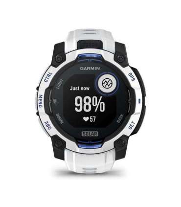 Garmin Instinct 2.29 cm (0.9") MIP 45 mm Digital 176 x 176 pixels Touchscreen Black, White GPS (satellite)