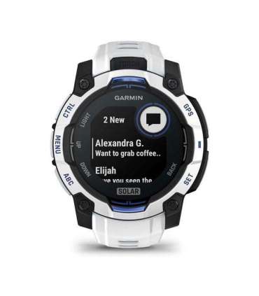 Garmin Instinct 2.29 cm (0.9") MIP 45 mm Digital 176 x 176 pixels Touchscreen Black, White GPS (satellite)