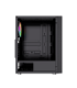 Gembird Fornax 2500 ARGB Gaming ATX computer case, Midi Tower, backlight,  Black