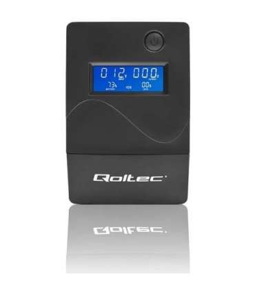 Qoltec Monolith uninterruptible power supply (UPS) Double-conversion (Online) 0.45 kVA 240 W 2 AC outlet(s)