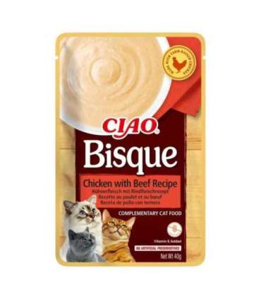 INABA CAT CIAO BISQUE CHICKEN,B EEF,FISH 24x40g